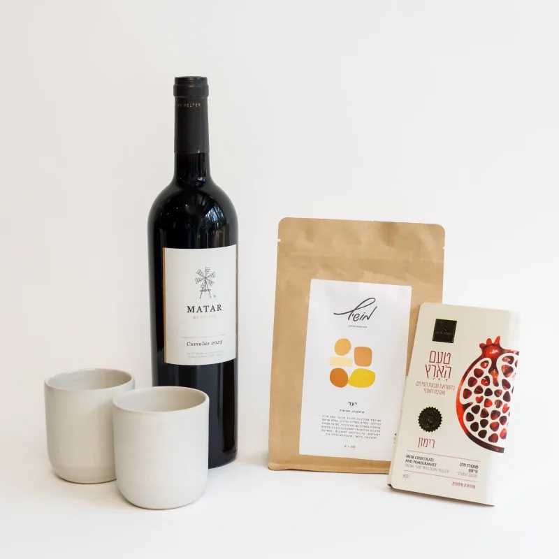 מארז ארטיזנלי מקומי - כוסות שתיה חמה